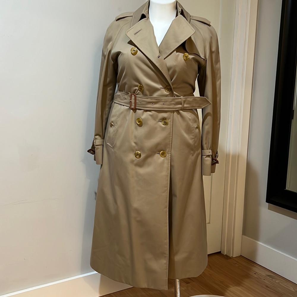 Burberry Trench Coat with removable Wool Liner 14 Long